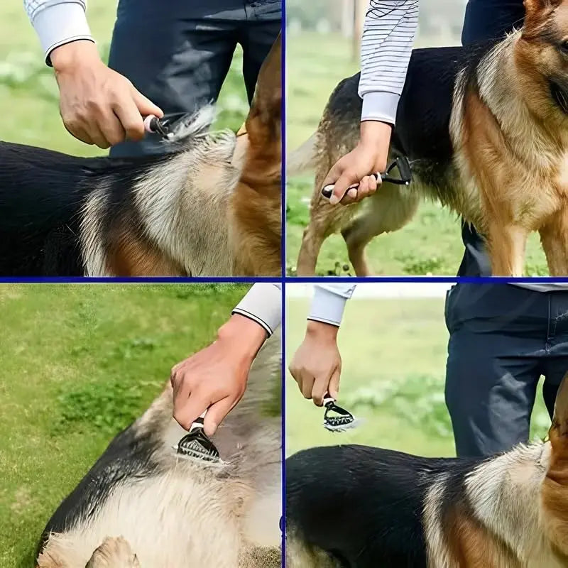 Revolutionary Double-Sided Pet Knotter Grooming Brush - Effortlessly Eliminate Tangles and Shedding for Happy, Healthy Dogs!