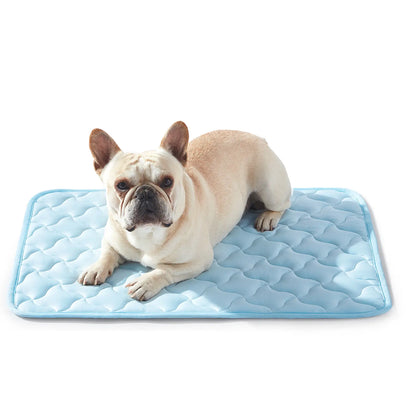 MIXJOY Instant Cooling Mat for Dogs - Ultra-Effective, Snag Resistant & Machine Washable - Perfect for Indoor, Outdoor & Travel Use - Cool Blue #SummerEssentials