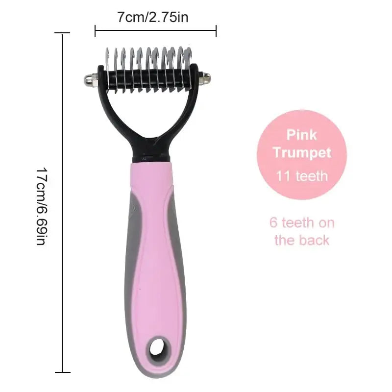 Revolutionary Double-Sided Pet Knotter Grooming Brush - Effortlessly Eliminate Tangles and Shedding for Happy, Healthy Dogs!