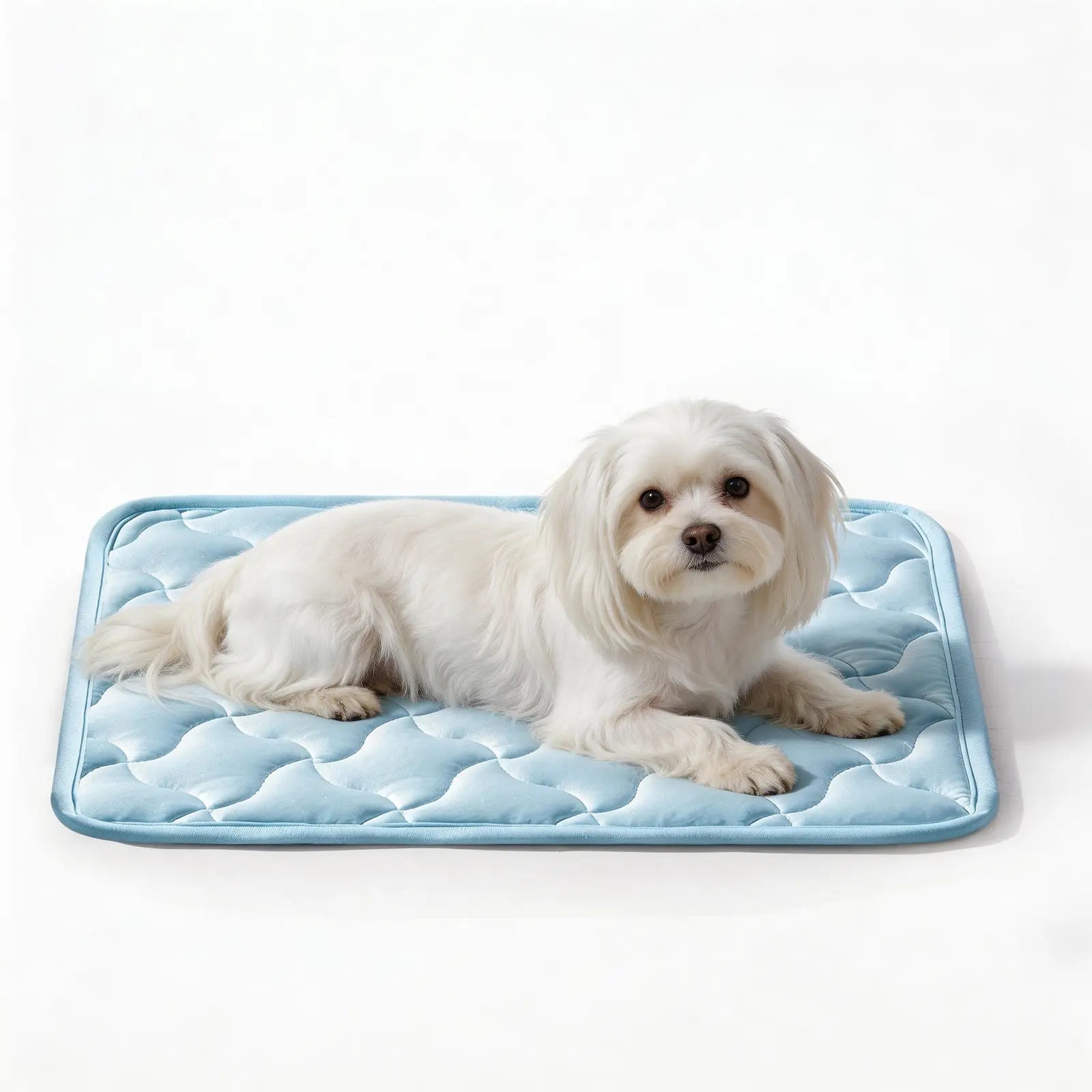 MIXJOY Instant Cooling Mat for Dogs - Ultra-Effective, Snag Resistant & Machine Washable - Perfect for Indoor, Outdoor & Travel Use - Cool Blue #SummerEssentials