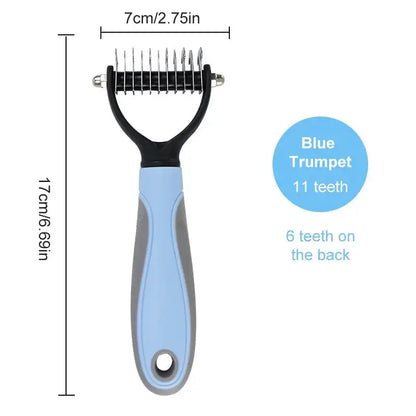 Revolutionary Double-Sided Pet Knotter Grooming Brush - Effortlessly Eliminate Tangles and Shedding for Happy, Healthy Dogs!